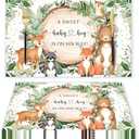 50 Pieces Paper Placemats for Woodland Baby Shower, 11"x17" Forest Animals Disposable Table Place Mats, Woodland Animals Baby Shower Decorations.