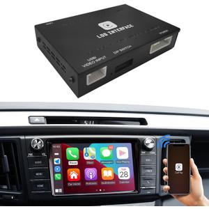 Wireless CarPlay Adapter for Toyota | Compatible with Tacoma, Tundra, Highlander, RAV4, 4Runner (2014-2019) | Supports Navigation, Music Playback, Mirroring, Camera & Original Car Functions