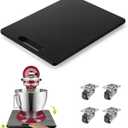 Aieve Appliance Sliding Tray for Kitchen Appliance, Wooden Sliding Tray with Universal Wheel for Coffee Maker, Heavy Duty Slider Tray for Countertop 12"x16"