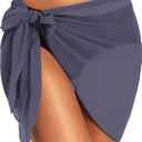 Swimsuit Coverups for Women Sarong Beach Bikini Wrap Sheer Short Skirt Chiffon Scarf for Swimwear 2026 (XL)