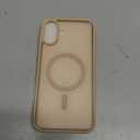 SUPFINE Magnetic for iPhone 16 Plus Case(Compatible with MagSafe)(Military Grade Drop Protection) Slim Translucent Matte Shockproof with Anti-Fingerprint Phone Case, Desert Gold