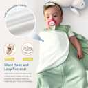 ZIGJOY Sleep Sack Swaddle 1.0 Tog Baby Wearable Blanket 100% Cotton Baby Swaddle Blanket for Newborns 6-12 Months Green&Tropical Rainforest