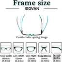 SIGVAN 5 Pack Spring Hinge Reading Glasses Rectangular Fashion Quality Readers for Men and Women (5 Pack Mix, 3.5)