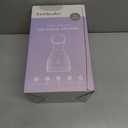 Newbealer 2in1 Facial Steamer, Hot Mist Facial Aromatherapy Humidifier Atomizer, Large Face Steamer Unclogs Pores Sinuses Moisturizing, Home Sauna Spa with Eyebrow Set (Purple, 170ml)