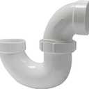 Canplas 193212E PVC DWV P-Trap with Union, 2-Inch, White
