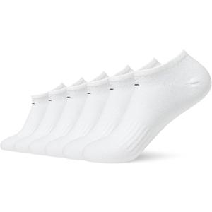 Nike Unisex Adult Everyday Lightweight Training No-Show Socks (6 Pairs) (White/Black), XL