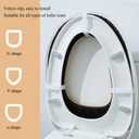 2 Pieces Plush Thickened Toilet Seat Cushion, Washable, Reusable, Soft, Skin Friendly, Warm and Comfortable Universal Toilet Seat Cushion.