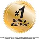 4 x BIC Round Stic Xtra Life Black Ballpoint Pens, Medium Point (1.0mm), 10-Count Pack of Bulk Pens, Flexible Round Barrel for Writing Comfort, No. 1 Selling Ballpoint Pens