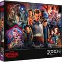 Buffalo Games Stranger Things Collage - 2000 Piece Jigsaw Puzzle for Adults - Colorful Puzzles for Adults Precision-Cut Pieces, Beautiful Artwork, and Hours of Relaxing Fun