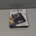 Taylor Glass Top Food Scale with Touch Controls, 11 lb Capacity, Sleek Black Design for Precision Food Measurement in Grams and Ounces