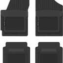 PantsSaver Custom Fit Car Floor Mats for Ford F-150-250-350 2017, 4 pc, All Weather Protection for vehicles, Heavy Duty Weather Resistant Plastic,Black