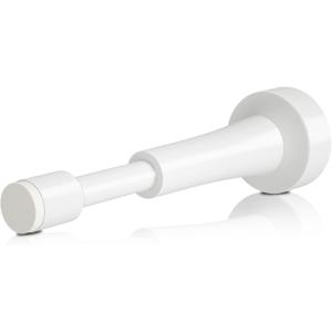 Spring Door Stoppers for Wall, 4.33 Inch Aluminum Door Stops, Door Stoppers for Bottom of Door, Doorstops for Inside Door with Silicone Tip, Screw & Adhesive Installation, White