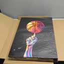 TBKHUDBI Basketball Canvas Wall Art Sports Colorful Posters Prints Set of 3 Teen Boys Room Decor Player Men Ball Pictures Painting Basketball Room Decor for Playroom Bedroom Gaming Room 16x24 Unframed