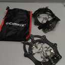 Crampons Ice Cleats Traction Snow Grips for Boots Shoes Women Men Anti Slip 19 Stainless Steel Spikes Safe Protect for Hiking Fishing Walking Climbing Mountaineering