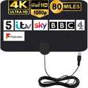 Digital TV Antenna HDTV Amplified Signal Booster 4K HD 1080P Indoor