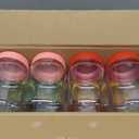 novelinks 16 oz Plastic Mason Jars with Colorful Lids, Leakproof 16oz Clear Plastic Jars with Lids, Reusable Storage Containers for Household Use (16 Pack)