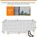 MELIPRON Security Window Screen Fit for Ford Transit Low Roof Sliding Side Window Safety Screens