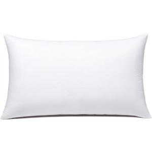 JIEITIVE Throw Pillow Inserts Hypoallergenic Premium Pillow Stuffer Rectangle Lumbar Pillow for Decorative Pillow Covers Cushion Set of 1-12 x 20 Inches