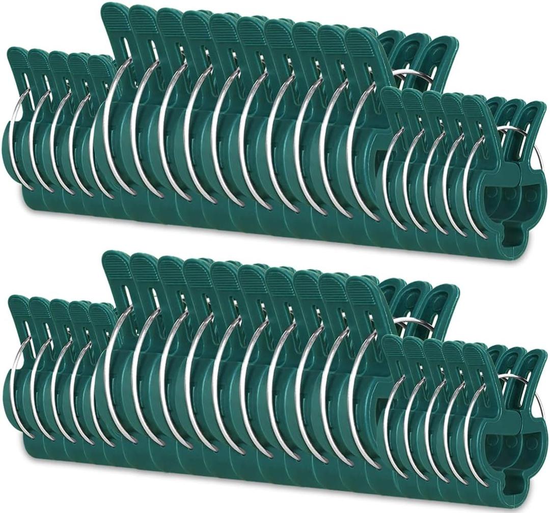Yinghezu 40 Pcs Plant Support Clips,Flower and Vine,Garden Tomato Plant Support Clips for Supporting Stems,Vines Grow Upright Climbing,Tool for Straightening,Tomato Cage,Trellis. 2 Sizes in one Pack