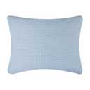 Greenland Home Fashions Homestead Modern Artisan Reversible Matelassé Pillow Sham, King, Sky Blue