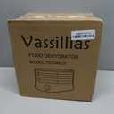 Small Food Dehydrator Dryer - Dehydrator for Healthy Food, Meat, Jerky, Fruit, Vegetable, Mushroom and Herb, 280W, 158F, Mini Dryer with 5 BPA-Free Drying Racks and Slide Out Tray, White, Model 704M