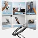 ESR for MagSafe Phone Grip, Dual-Side Magnetic Phone Grip,360 Adjustable Thin Magnetic Ring Holder Stand,for iPhone 17e/17-12, Samsung, All Phones, MagSafe Accessories (2 Metal Rings Included)