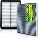 COCOAUTO Cabin & Engine Air Filter Kit for Kia Sorento (2016-2020) 2.0L 2.4L 3.3L, Replace OE 97134C6900 28113A9100