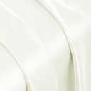 Vonty Ruffle Tablecloth White Satin Tablecloth - 60" x 102", Silky Table Cloth Rectangle Scalloped Table Cloth Farmhouse Tables Cover Silk Tablecloths Vintage Tables Skirt for Kitchen Dining