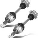 Pair (2) Front CV Axle Shaft Assembly [only for 4WD/AWD 6-Lug] for Chevy Silverado 1500 07-20 Tahoe Suburban, GMC Sierra 1500 07-20 Yukon, Cadillac Escalade 07-20, Driver and Passenger Side