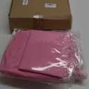 Oudain 6 Pcs Plastic Table Skirts and Stain Proof Table Cloths 54 x 108 in Plastic Tablecloth 168 x 29 in Disposable for Wedding Baby Shower Valentine Easter Party(Pink)