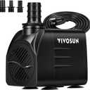 VIVOSUN 660GPH Submersible Water Pump, 2500L/H 35W aquarium pump, Ultra Quiet Fountain Pump with 8.2ft/2.5m High Lift for Fish Tank, Pond, Aquarium, Statuary, Hydroponics