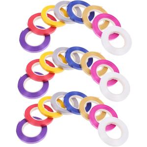 PRETYZOOM 10m Long Balloon Strings in Solid Fabric Rolls Wide Curling for Party Decorations Craft Projects, 15 Pack