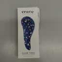 Crave Naturals Glide Thru Hair Brush - Detangler Brush for Curly, Straight, Wet or Dry Hair - Gentle Detangling Brushes for Adults, Kids, Toddlers - Hair Accessories for Women, 7.5"x3" - Terazzo (1 Pack (Regular), Terrazzo)