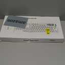 Wireless Keyboard and Mouse Combo, Full Size Silent Ergonomic Keyboard and Mouse, Long Battery Life, Optical Mouse, 2.4G Lag-Free Cordless Mice Keyboard for Computer, Mac, Laptop, PC, Windows(White)