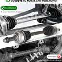 Pair (2) Front CV Axle Shaft Assembly Fit for Toyota Corolla 1.8L 2009-2018, for Matrix 1.8L 2003-2013(FWD, Manual Trans), Fit for Pontiac Vibe 1.8L FWD 2003-2010, Left and Right Side