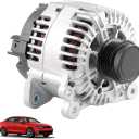Alternator Compatible with 2005-2014 Volkswagen Jetta 2010-2014 Golf,2006-2009 Rabbit L5 2.5L 0124525062