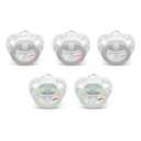 NUK Comfy Orthodontic Pacifiers for 0-6 Months BPA-Free, 5-Pack, Soft & Durable Design for Baby Comfort 