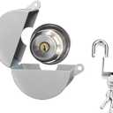 Door Handle Lock Cover with Padlock and Keys Door Knob Lock Out Device Prevents Turning of Door Knob and Access to Keyhole Disable The Doorknob/Faucet/Valve