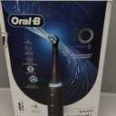 Oral-B iO Series 5 Rechargeable Electric Toothbrush with Visible Pressure Sensor to Protect Gums, 2 Minute Timer, 5 Cleaning Settings, 1 Replacement Toothbrush Heads, and Travel Case, Black