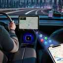 Wireless CarPlay Adapter & Android Auto Dongle, Shiny SilverFast Auto-Connect, Compact Plug & Play Wireless CarPlay Converter for iPhone & Android, USB/USB-C, No Delay, Seamless Reconnection
