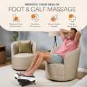 LifePro VibraFlow Foot Massager for Neuropathy - Relaxing Calf and Foot Therapy with Heat Option for Maximum Soothing Relief - Massager for Blood Circulation and Revitalization