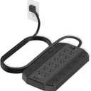 4000 Joules Surge Protector Power Strip, TESSAN 22 Outlets Large Power Strip with 4 USB(2 USB C), 10FT Heavy Duty Extension Cord with Multiple Outlets, 1875W/15A, for Home, Office, Gaming Room, Black