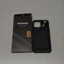 BXYJY for iPhone 12 Pro Max & 13 Pro Max Case Wallet, Card Holder (4-5 Cards), Slide Camera Cover, Military Drop Protection, Rugged Heavy Duty Men Women Phone Case for iPhone 12 Pro Max, Black