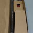 Long Curtain Rods for Windows 72 to 144 Inch, USFOOK 7/8 Inch Heavy Duty Curtain Rod, Telescoping Splicing Bronze Drapery Rods with Leaf Finials