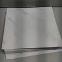 Spiareal 48 Pieces Peel and Stick Floor Tiles Vinyl Flooring 12 x 12 Inch Stick on Floor Tile Self Adhesive Waterproof DIY for Bathroom Kitchen Bedroom Living Room(White Marble)