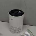 AROEVE Air Purifiers for Bedroom Home, 3 Layer Filter for Smoke Pollen Allergies Pet Dander Odor, Sleep Mode for Better Sleep, Energy Saving, 3 Speeds, Timer for Office, Dorm, Kitchen, MK01, White