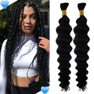 Boho Human Braiding Hair Curly for Boho Braids Human Boho Braiding Hair Boho Curly Hair for Braiding 20 inch