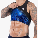 Kewlioo Men's Heat Trapping Pullover Sweat Enhancing Vest - Sauna Suit Shirt Compression Vest Shapewear Top for Gym Exercise 2XL/3XL