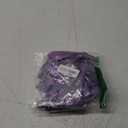 WDIRARA Women's 3 Piece Metallic Swimsuits Halter Triangle String Bikini Set with Beach Skirt (Large, Purple)