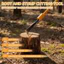 55 Root Cutting Tool Retractable Tree Root Cutter Heavy Duty Tree Stump Remover Tamping Bars Garden Remover Tool for Hole Digging Bamboo Roots Rocks Shrubs Bushes Stumps
